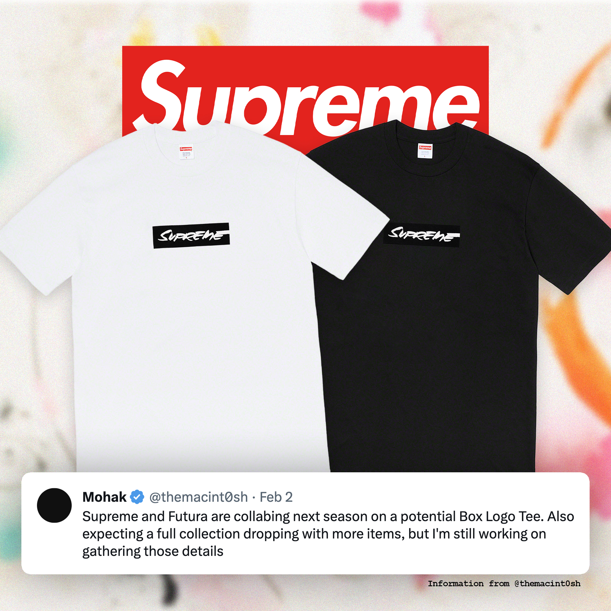Supreme futura box logo tee new arrivals
