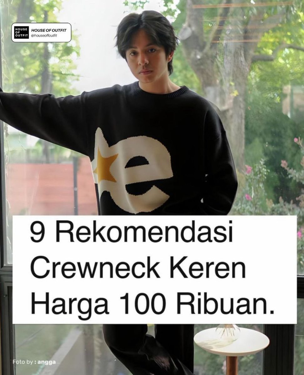 houseoffoutfit's tweet image. 9 Rekomendasi Crewneck Keren Harga 100 Ribuan.