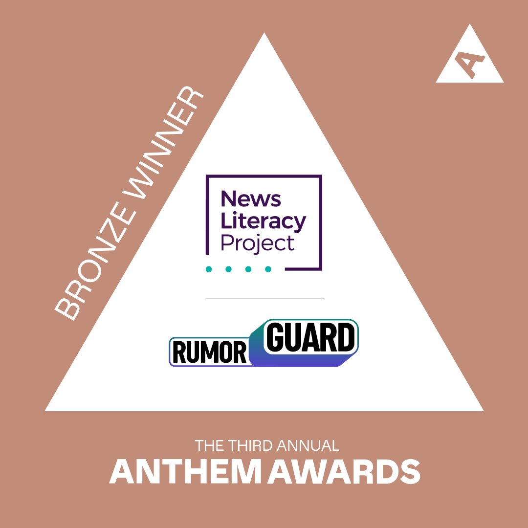 the hatcher group (@thehatchergroup) on Twitter photo We're proud to announce that our work with the News Literacy Project to amplify RumorGuard received a coveted Anthem Awards! Thank you to @newslitproject for this opportunity to push back against misinformation! <a href="/anthemawards/">anthemawards</a> We're proud to announce that our work with the News Literacy Project to amplify RumorGuard received a coveted Anthem Awards! Thank you to @newslitproject for this opportunity to push back against misinformation! <a href="/anthemawards/">anthemawards</a>