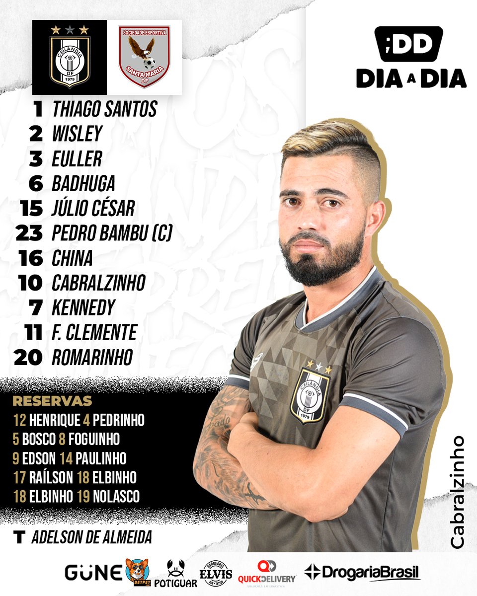 ceilandia_ec's tweet photo. Tá chegando a hora e você já pode verificar quem vai entrar em campo para defender as cores alvinegras. E você já chegou no estádio? Está a caminho? Dá um salve nos comentários e compartilhe sua foto nos Stories conosco.
#Ceilandia #CandangaoBRB2024 #ArrecadacaoAlimentos  #FFDF https://t.co/60WxbFAtTn