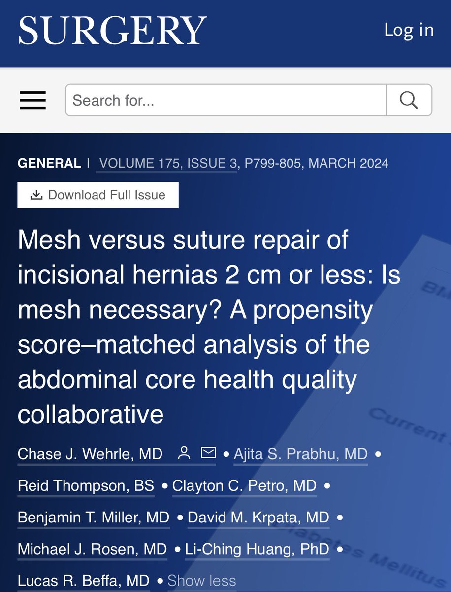 SURGERY Journal tweet media