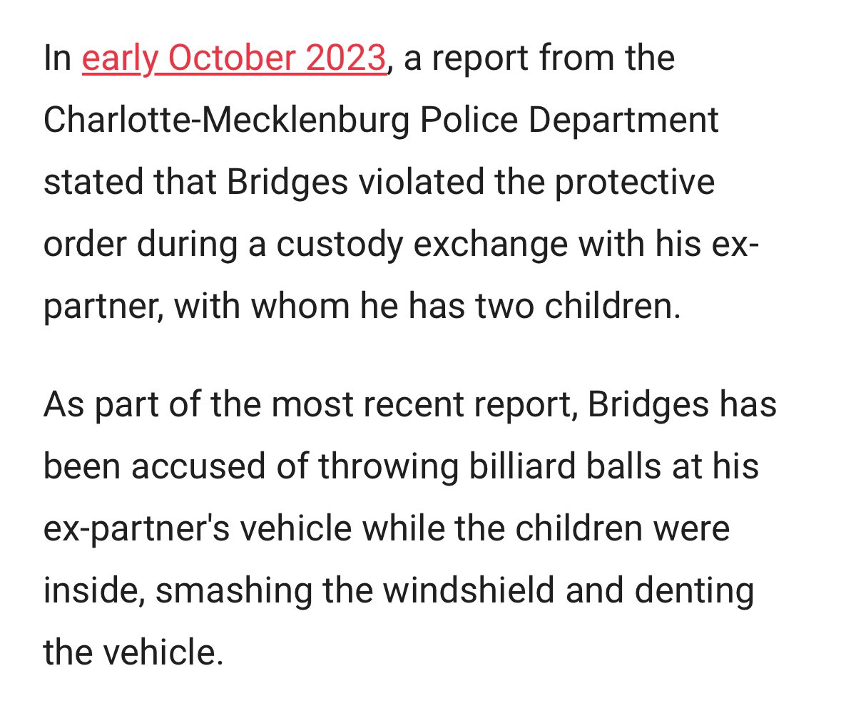 A reminder that any team that trades for Miles Bridges is going out of their way to employ a man who did all this. It would not be about giving him a “second chance” (which he’s already had). It would only be about disregarding violence against women to win more basketball games