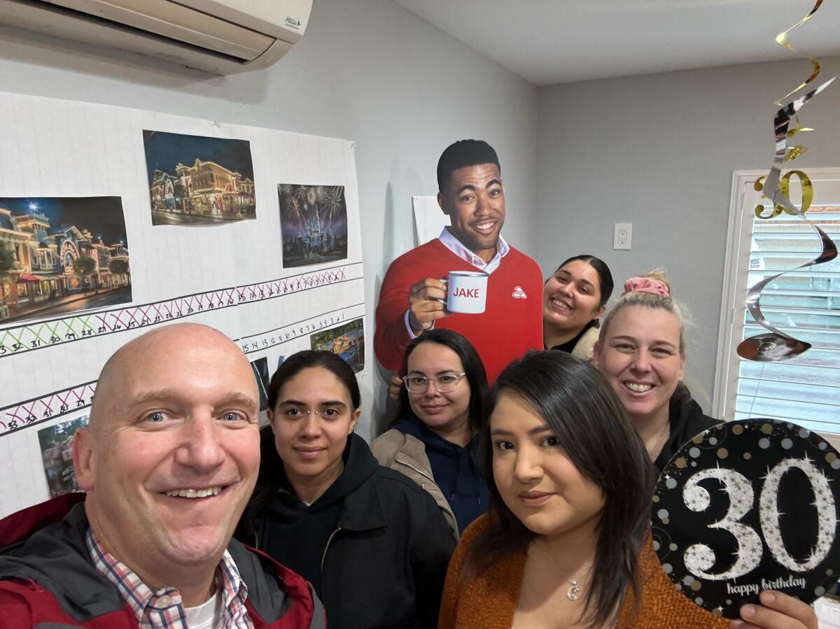 DougStateFarm's tweet image. Celebrated Perla's birthday in the office this week !