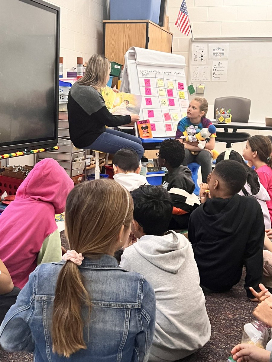 We loved having a special mom visit us today as our mystery reader! <a href="/MrsBeltranGPE/">Anissa Beltran</a> <a href="/GoshenPostES/">Goshen Post ES</a>