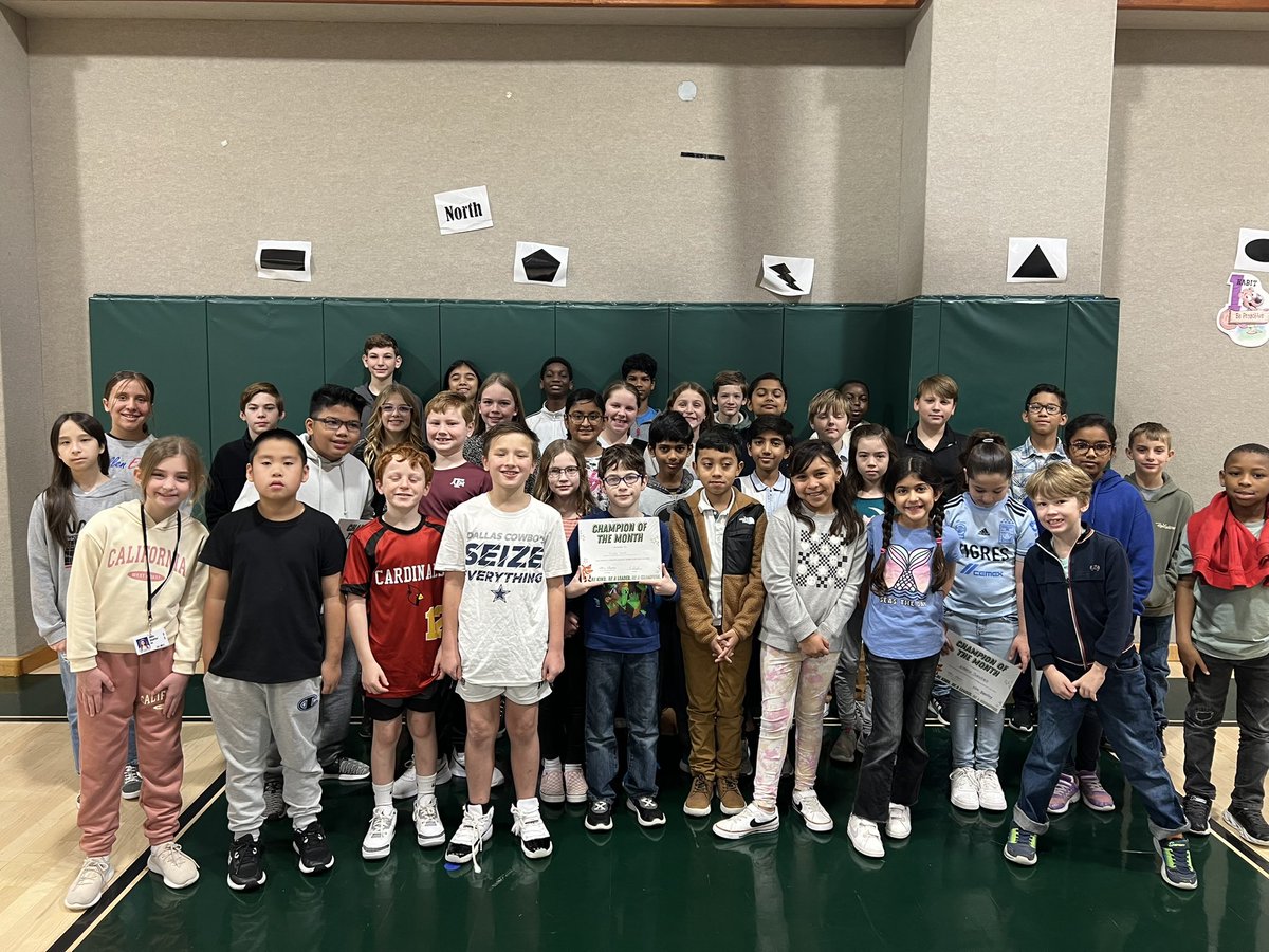 Champions of the Month! Congratulations.