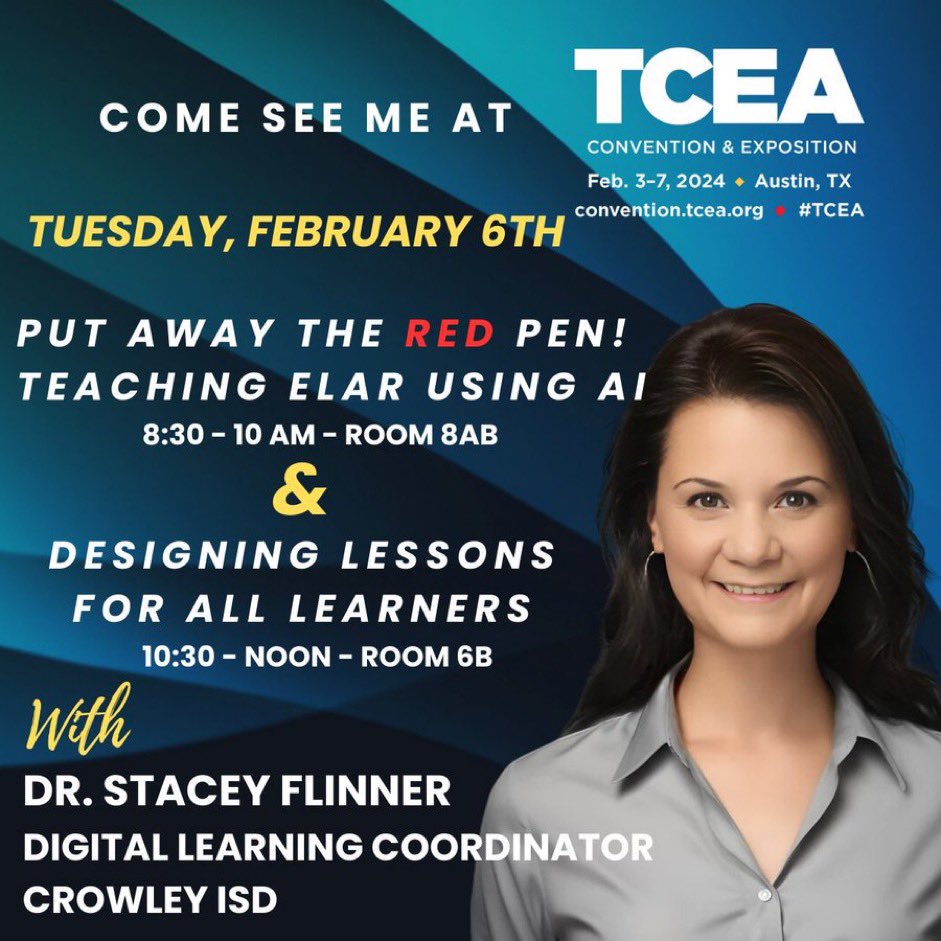 I made it to Austin for #TCEA ! If you’re attending come see my sessions on Tuesday!