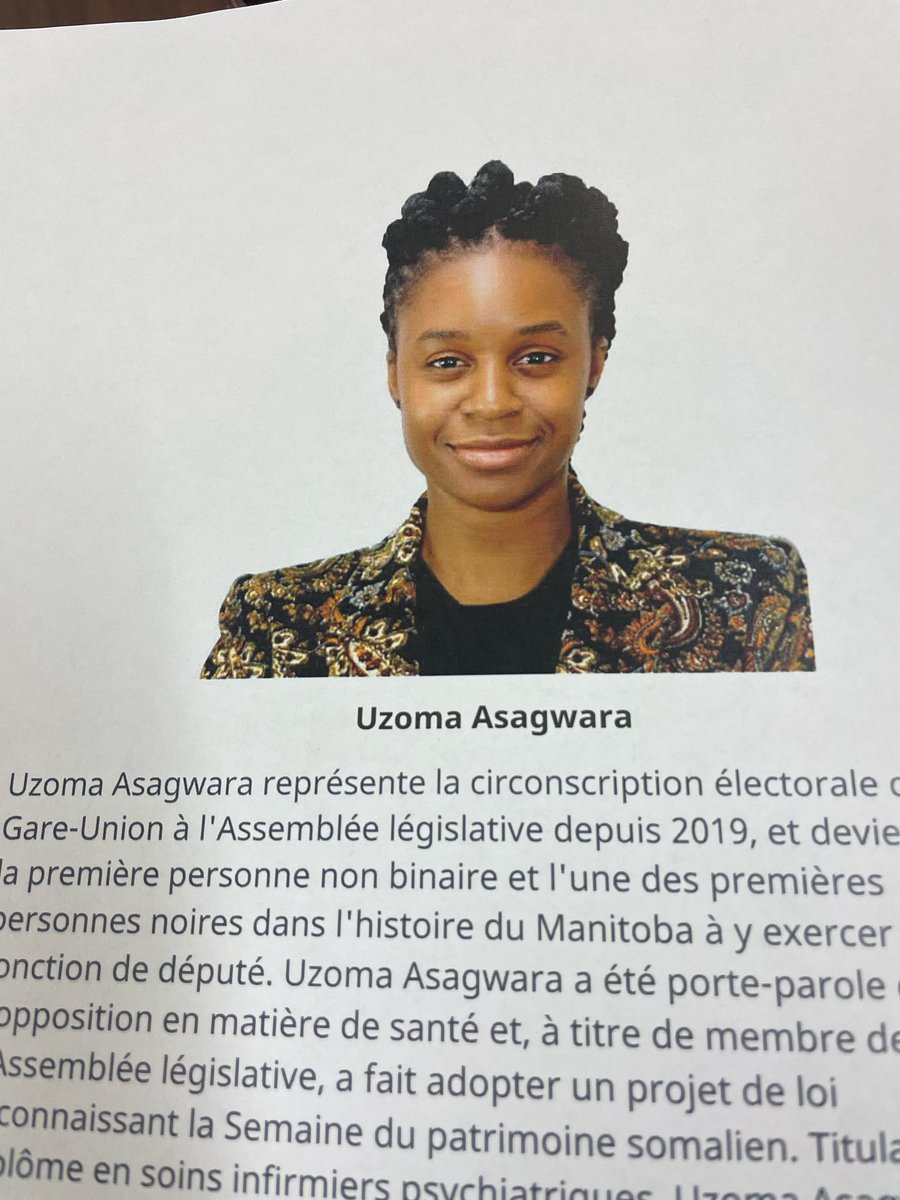 École St Germain is recognizing Black History Month by highlighting remarkable Black Canadians. We kicked off the month with Manitoba’s Minister of Health, Uzoma Asagwara.  @UAsagwara