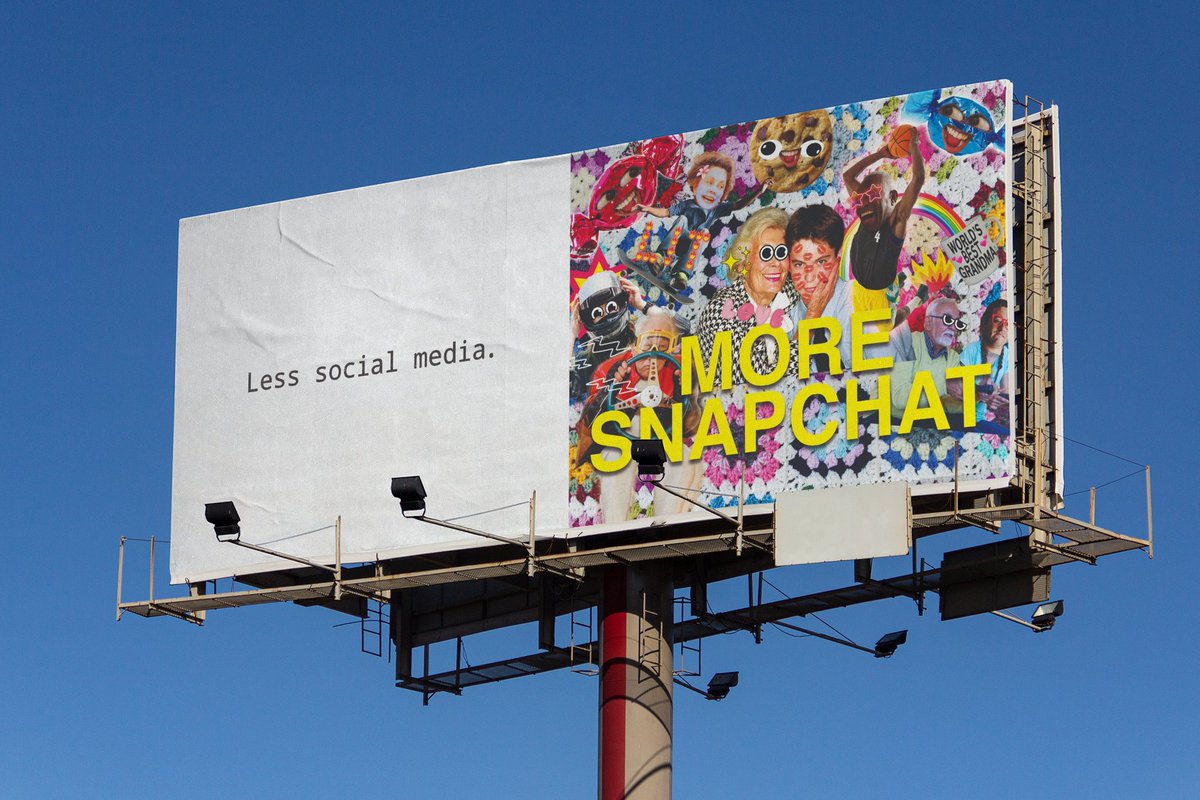 Snapchat was designed from the start to be different from social media - it’s a place for real relationships, fun, and joy. Today, we're launching a new campaign to show you exactly what we are, and what we aren't. Learn more at MoreSnapchat.com. newsroom.snap.com/less-social-me…