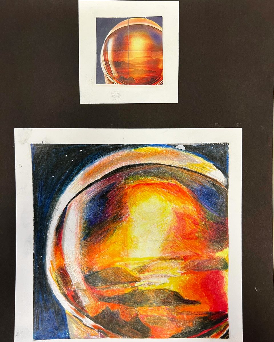 8th graders work with colored pencil was OUT OF THIS WORLD today. After two long weeks of learning to layer and burnish, they finished strong 💪. It was a proud Friday moment! @BAM_MS_Official #coloredpencil #art #arted #artteacher #lcps24 @VAartED #prismacolor #realism