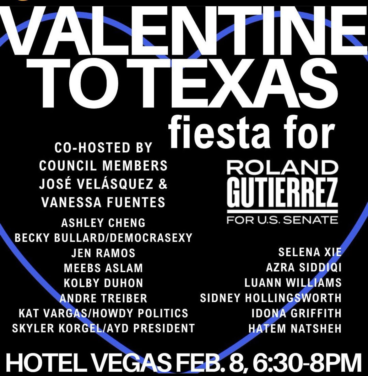 SkylerBrandina's tweet photo. Leading up to Valentine’s Day, we’re ready to help Texas break up with creepy Cancun Cruz and set her up with a nice successful passionate experienced senator in @rolandfortexas 💝

Join us to kick Lying Ted to the curb once &amp; for all 🚮 #TXSEN 
https://t.co/fDlodJTjko https://t.co/q9VY6edr2a