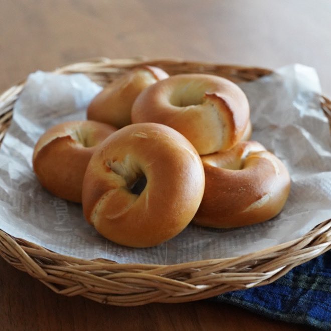 ふわふわ系ベーグル焼きました。

Xになってから気持ちも新たに初投稿！
使い方わからん。

#ベーグル #手作りパン