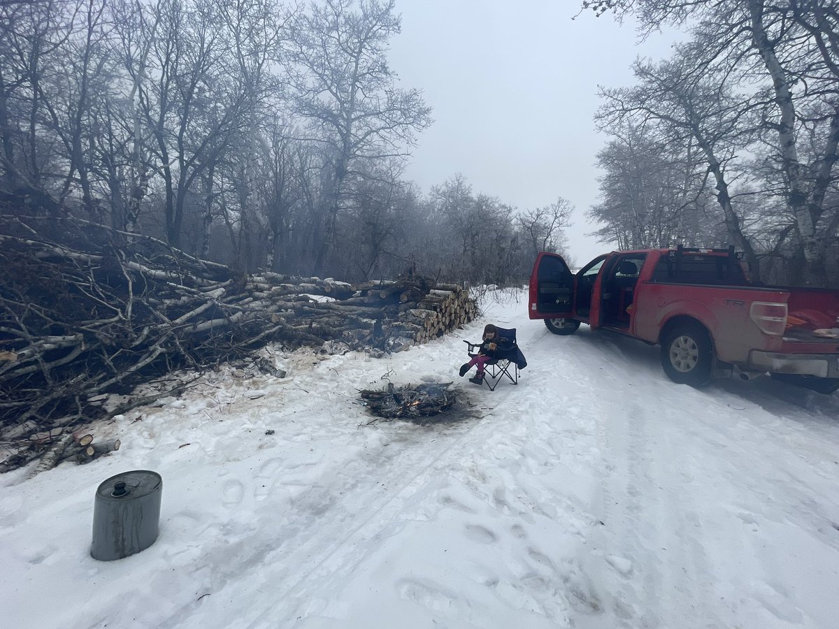 Good day cutting wood with my little girl!
