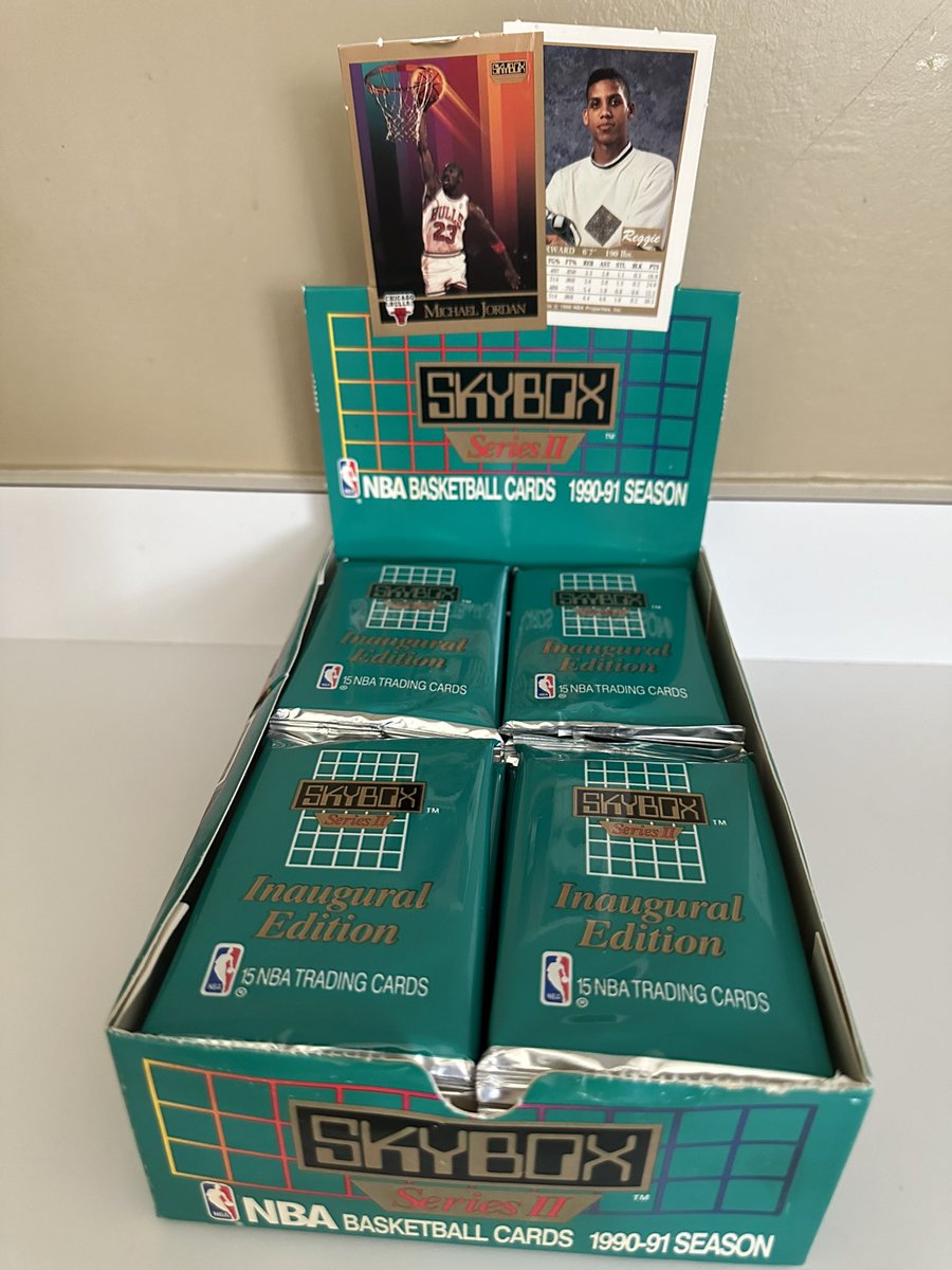 1990 Skybox Series 2. Stay tuned for the hits. Do Skybox about once a year 😂! #junkwax #skybox #basketballcards #cards #sportscards #sportscard #card #basketballcard #90s #90sbasketball #90sbasketballcards #90svintage #90snostalgia #90skid #90skids #waxbox #rookiecard