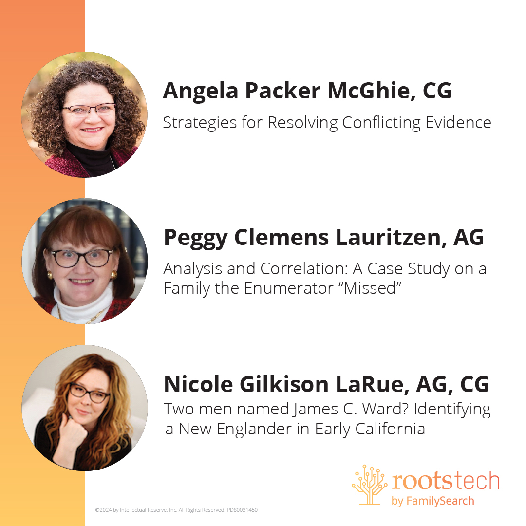 RootsTechConf's tweet photo. Take your research skills to the next level and learn from experts using real case studies to break through brick walls in this hour-by-hour Advanced Genealogy track at RootsTech.

Add these classes to your schedule today—https://t.co/7imlofIHxm https://t.co/p2OG88C0iT