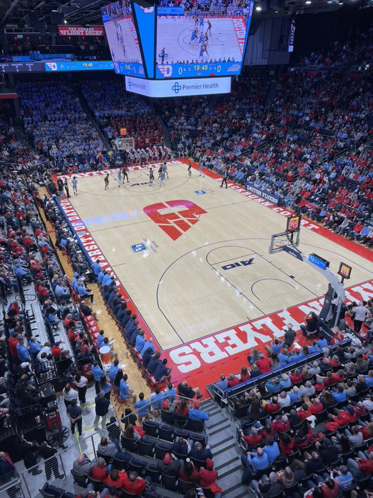 A night at one of college basketball’s cathedrals. The University of Dayton Arena. Go Flyers!