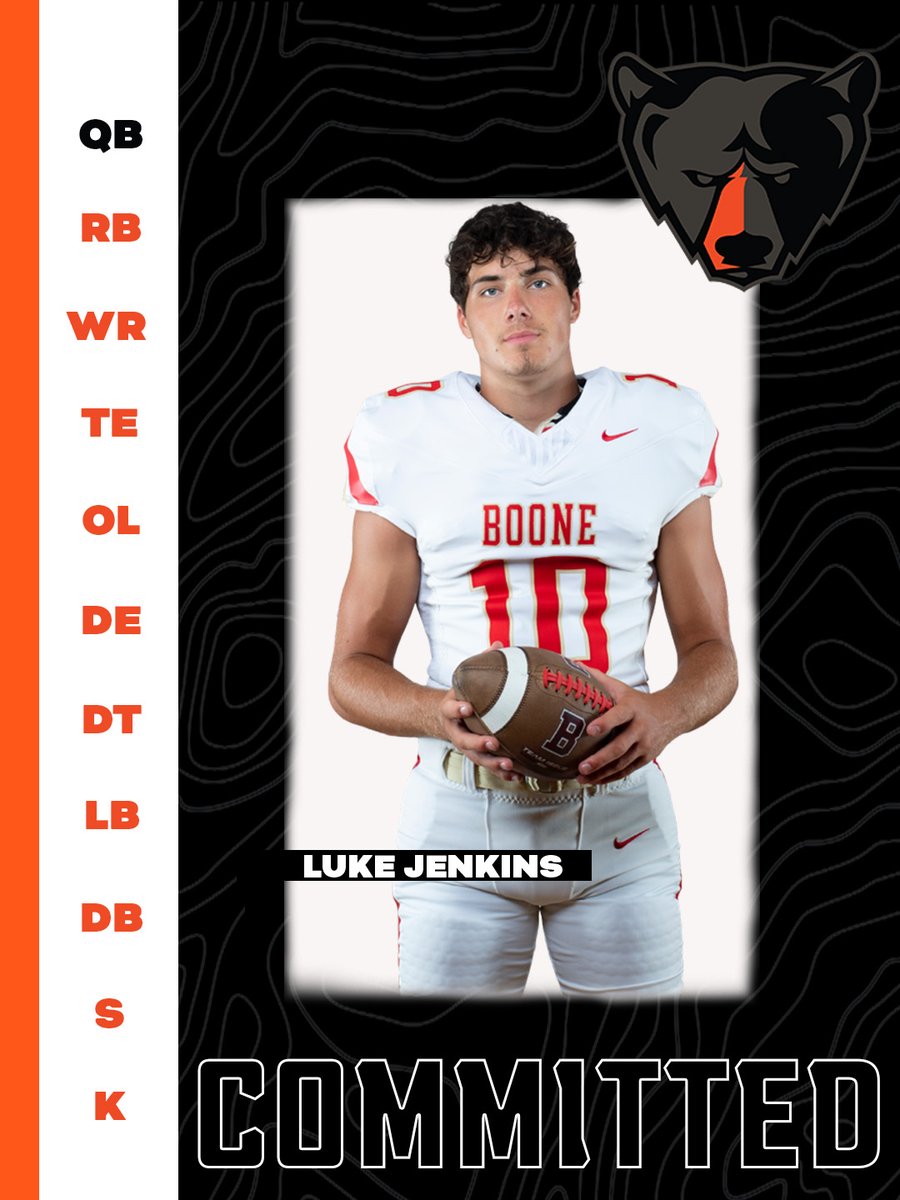 LukeJenkins2024's tweet image. Committed! 🏈 Excited to start the next chapter of my football career at the University of Pikeville. @upikebears @UPIKEFOOTBALL  @CoachFipps @CoachMikeHarris @CoachJElamin @TrailblazerFB @TrailblazerS_C  @BooneAthletics @boone_principal