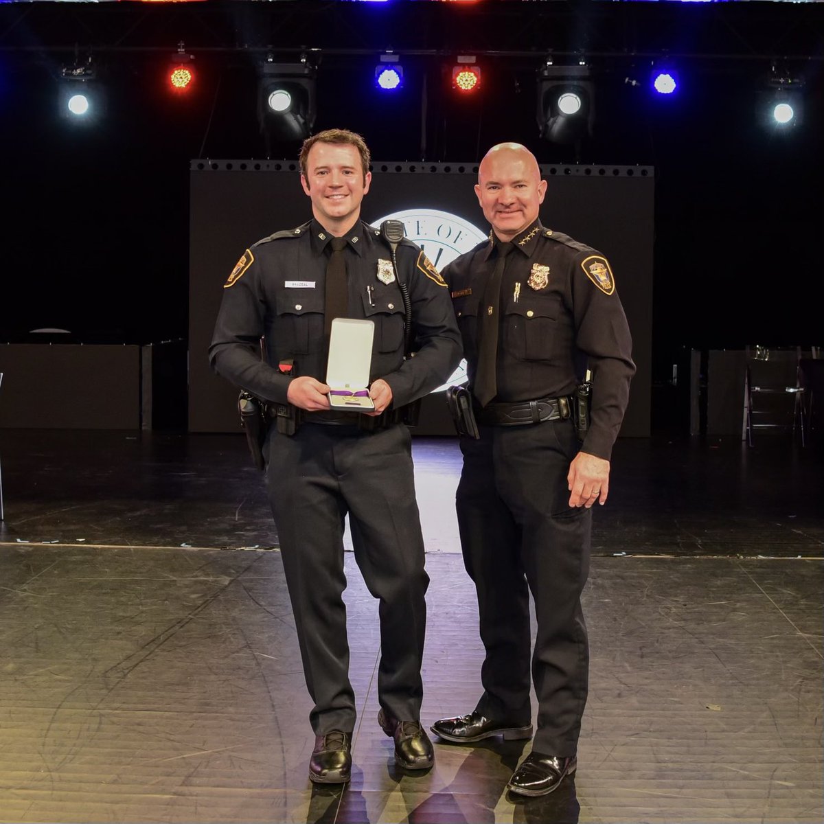 fortworthpd's tweet photo. Resilience personified! Fort Worth Police Officer Matthew Brazeal has triumphed over adversity and returned to light duty, almost four years after a harrowing incident in the line of duty. In June 2020, he suffered severe injuries when he was run over while trying to put out stop sticks to stop the driver of a stolen vehicle. Despite the intentional attack, Officer Brazeal's spirit endures. The man who ran over Brazeal was found guilty of aggravated assault with a deadly weapon and sentenced to life in prison. Officer Brazeal is a true embodiment of strength and dedication to service. 💙👮‍♂️
 
Read more from Police1 article - https://t.co/3Ri5dmRTTZ