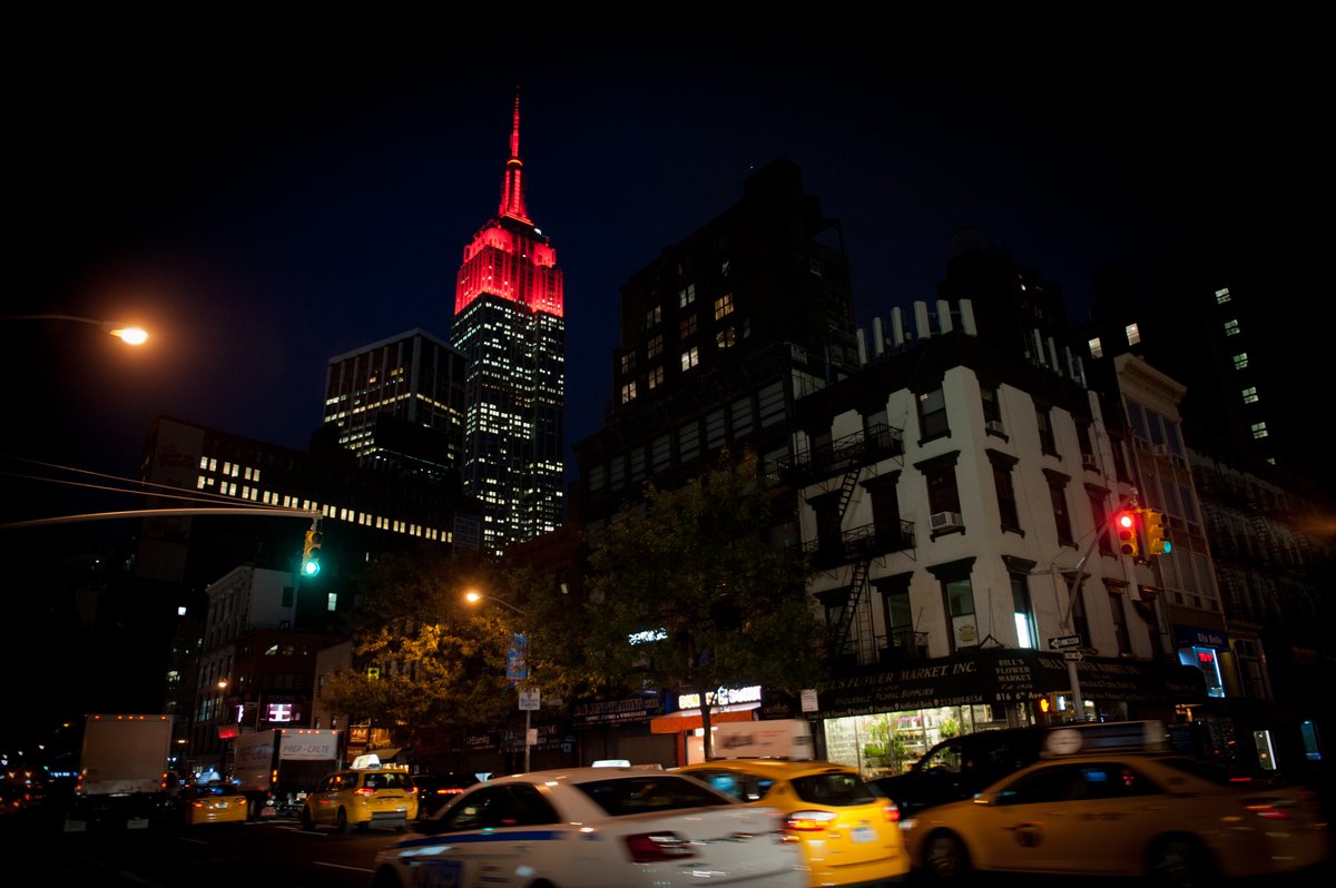 What a beautiful view of the Empire State Building! People, monuments and buildings across America showed their support for heart health and wellbeing today. We wore red for YOU! Who do you Go Red for? #HeartMonth #WearRedDay #NationofLifesavers