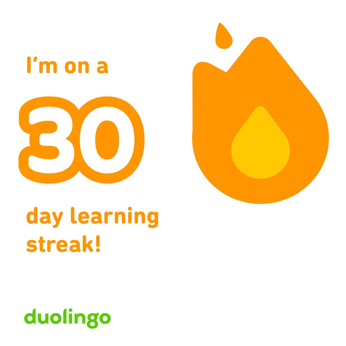 classicmannyc's tweet image. 30 day streak 💪⁦@duolingo⁩ #frenchlanguagelearning #langtwt #duolingo