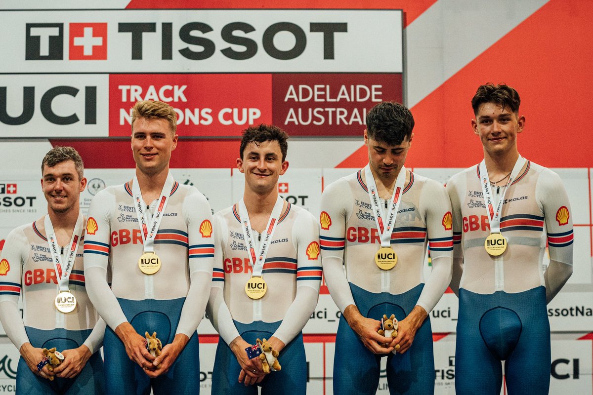 🥇 Some boys these….
Nations Cup Gold 🥇 here in Aus. 
Enjoyed that one with a pb for me. Nothing better than winning with the lads!
Onto the omnium tomorrow 👊🏼
Creds <a href="/swpix_cycling/">SWpix.com</a> 
#1066 #track #nationscup