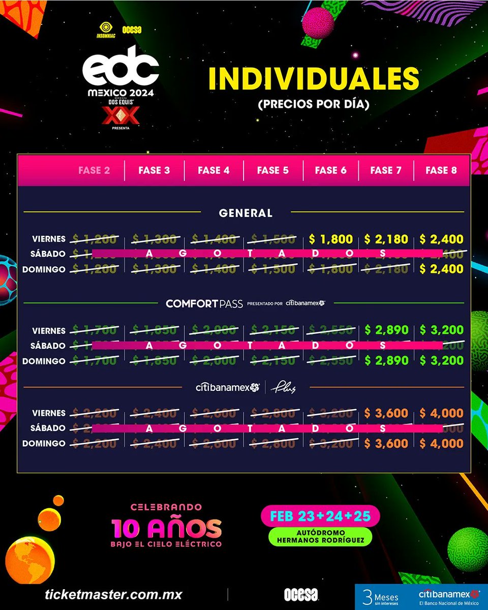 EDC_MEXICO's tweet photo. ¡Los boletos para nuestra más grande celebración se están AGOTANDO headliners! ⚡🔥❤️

¡Corran por los suyos y no se queden fuera! 😎

🎟️ en https://t.co/sRgP0qKBRO

#EDCMéxico https://t.co/QbAjjSXnQh