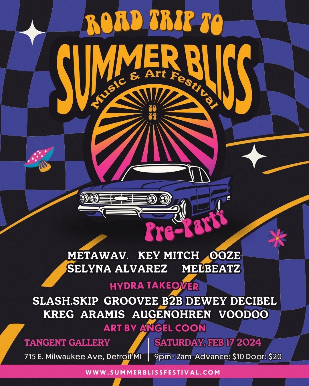 Summer Bliss Music & Arts Festival on X: Road Trip To Summer Bliss  Pre-Party Come catch those early summer bliss vibes   / X
