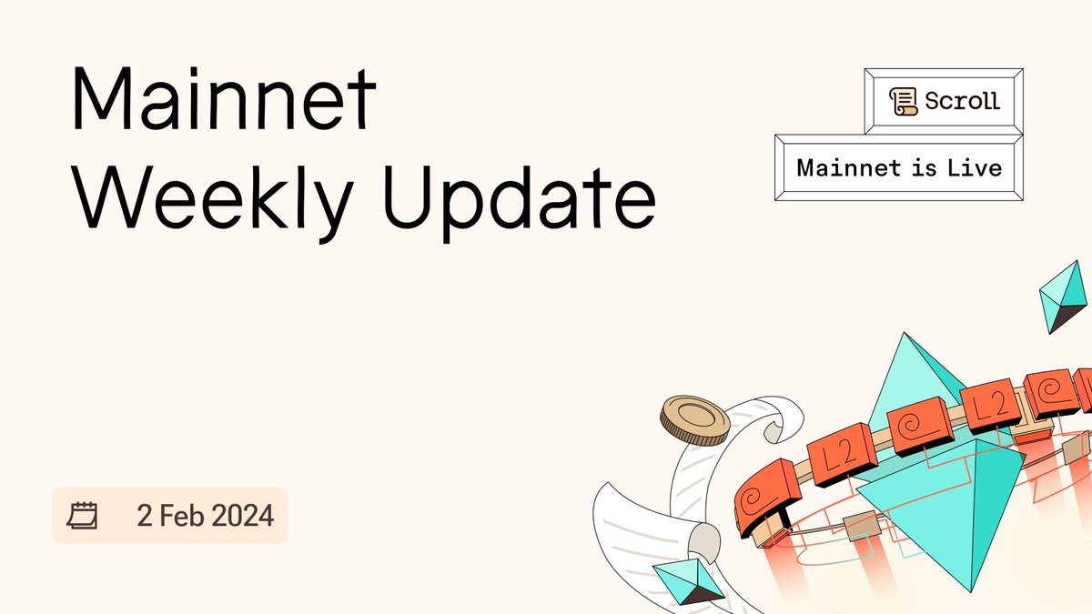 gm Scrollers 📜

It's time for our end of week update, where we provide an overview of everything that's been happening across the <a href="/Scroll_ZKP/">Scroll</a> ecosystem.

Let's dive into this week's news 👇
