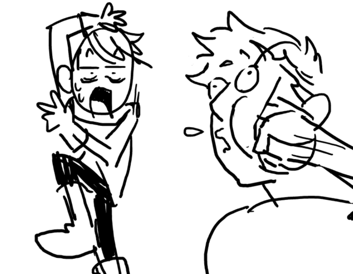 i started sketching out an idea for something and immediately decided not to finish it but it had good bones 