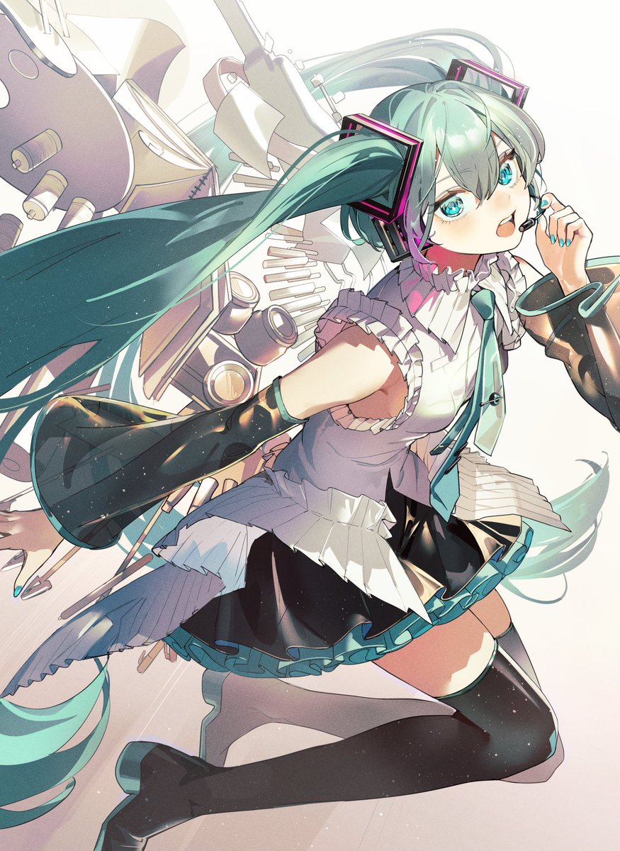 初音ミク「miku#初音ミクイラスト 」|nik _ibi@イラスト投稿のイラスト