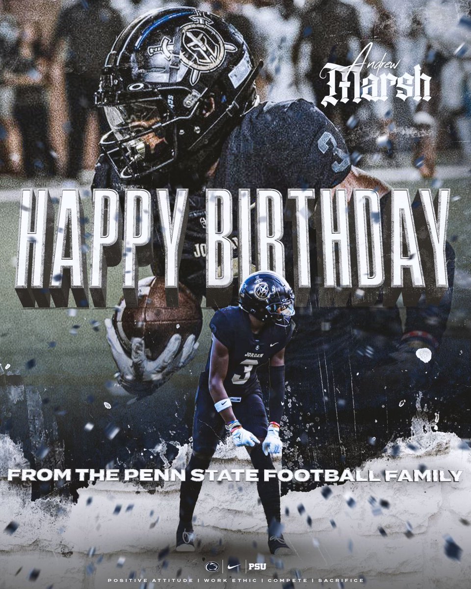 Thanks @PennStateFball for all of the Birthday Wishes! aTm3 @coachjfranklin @coachmhagans @shadrich80 @MsEleanorE