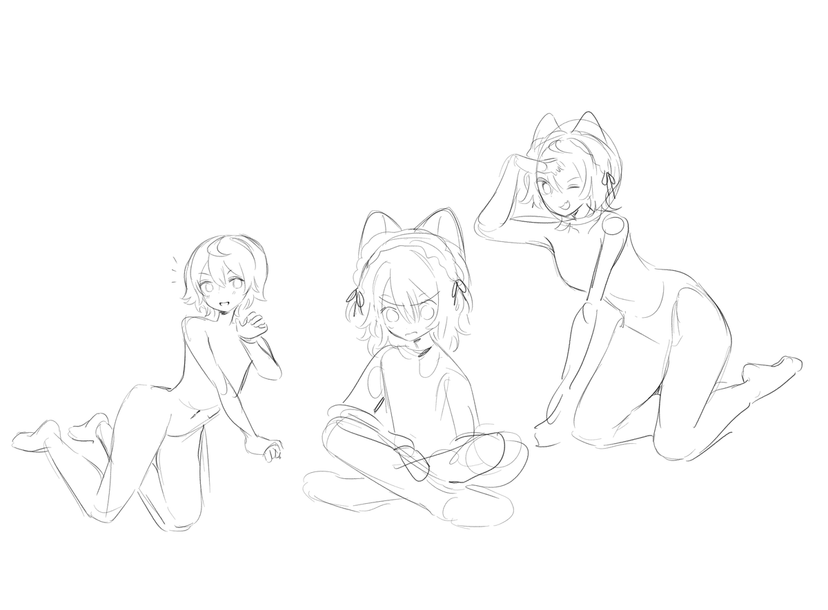 rainfloof's tweet photo. Poses from imagination! Some practice doodles to get started with :DD finally it is the weekend https://t.co/lWZoxsBnsT