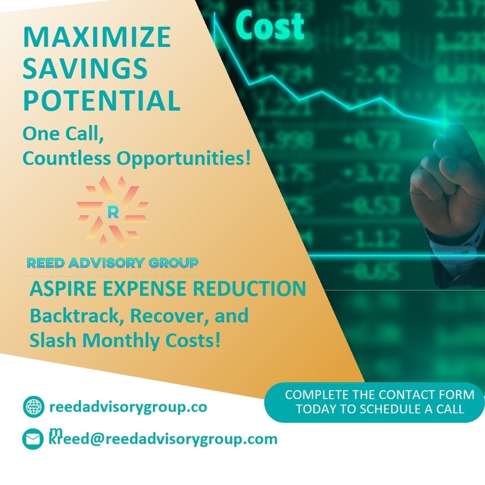 One call can open up several opportunities to not only reduce costs for your business, but recover overcharges from the last several years. Get on board by contacting reedadvisorygroup.com today. 
#expensereduction
#expenseaudits
#overchargerecovery