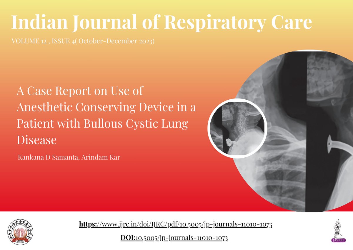 Indian Journal of Respiratory Care (IJRC) tweet media