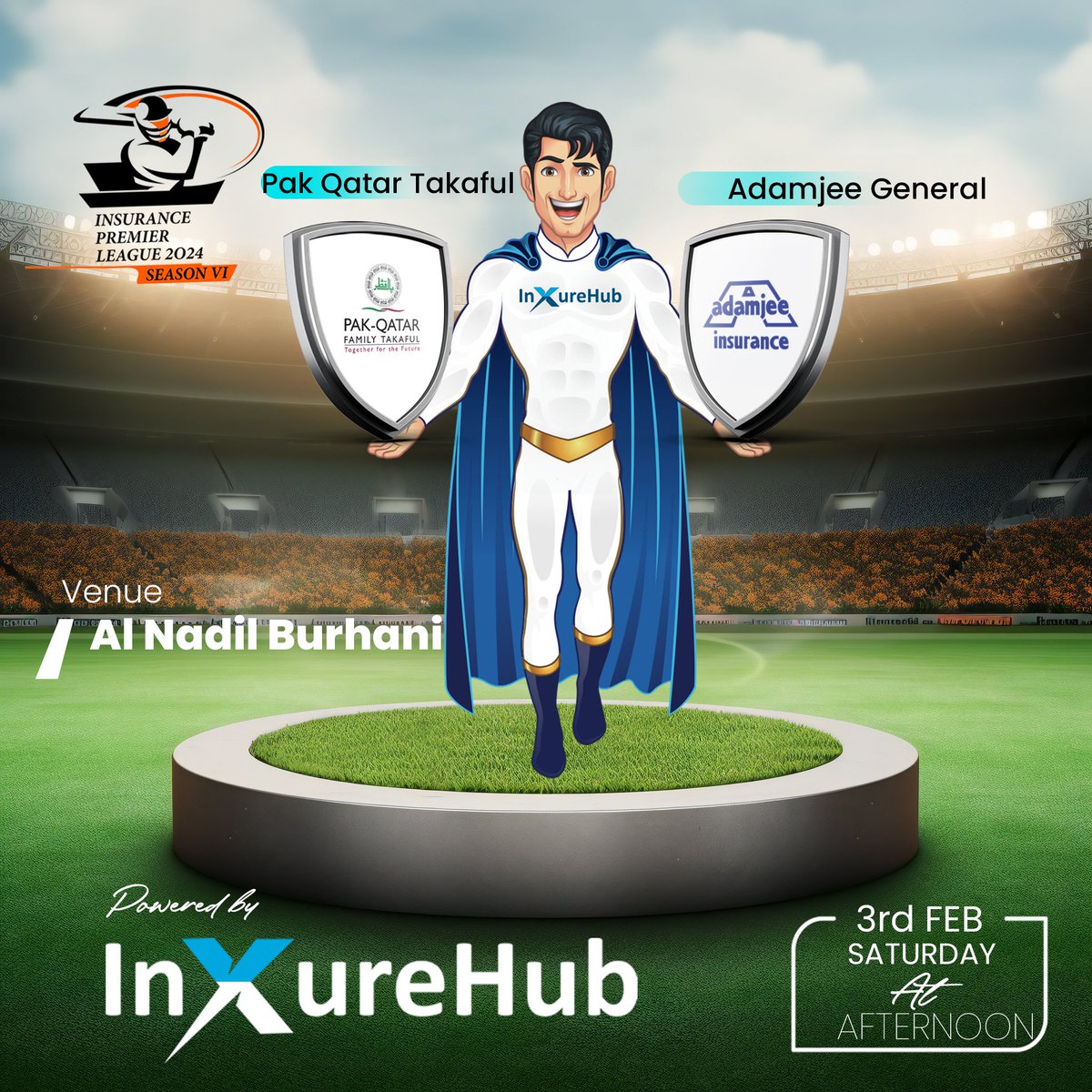 inxurehub's tweet image. Get ready for the clash of the titans 📣 in Insurance Premier League 2024 🏆

⭕️ Adamjee Life vs EFU General
⭕️ Pak Qatar Takaful vs Adamjee General

Catch us today for the LIVE action🏏on YouTube🔥

#cricket #insurancepremierleague #insuranceindustry #inxurehub #adamjeeinsurance