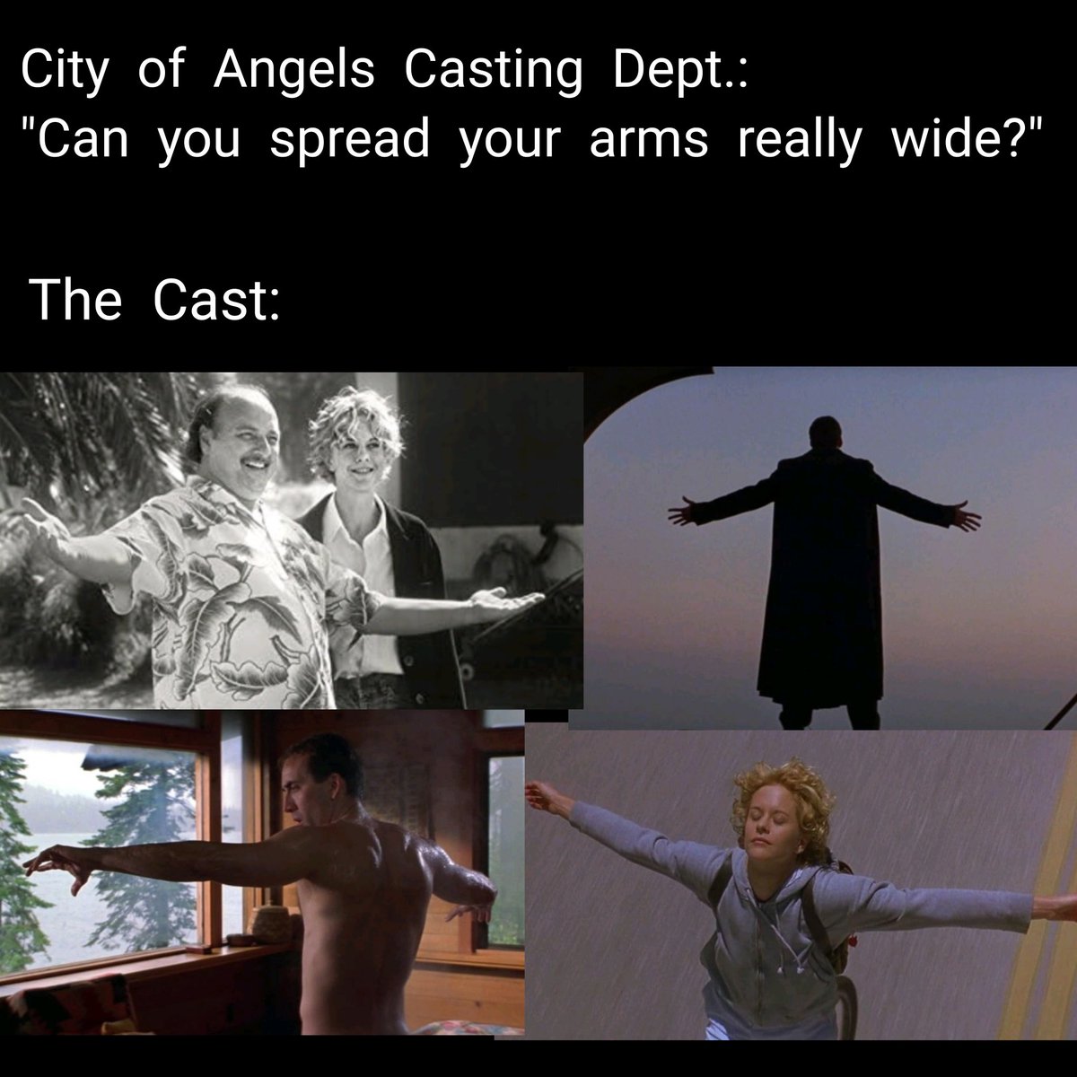 It's #newpodcast day! Our first #Meguary movie is upon us as we discuss the romantic classic #CityOfAngels. Download now anywhere Pods are cast!

#podcast #movies #nostalgia #MegRyan #NicolasCage #DennisFranz #AndreBraugher #ColmFeore #RobinBartlett #JoannaMerlin