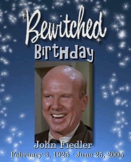 HAPPY BIRTHDAY, #JOHNFIEDLER! He appeared 6x on #Bewitched - S3s “Nobody But a Frog Knows How to Live” as Fergus F. Finglehoff (the frog), S5s “Marriage, Witches Style” as Mr. Beams, S6s “Daddy Comes to Visit” & “Darrin the Warlock” as Bliss, Jr. & “Turn on the Old Charm”…1/🧵