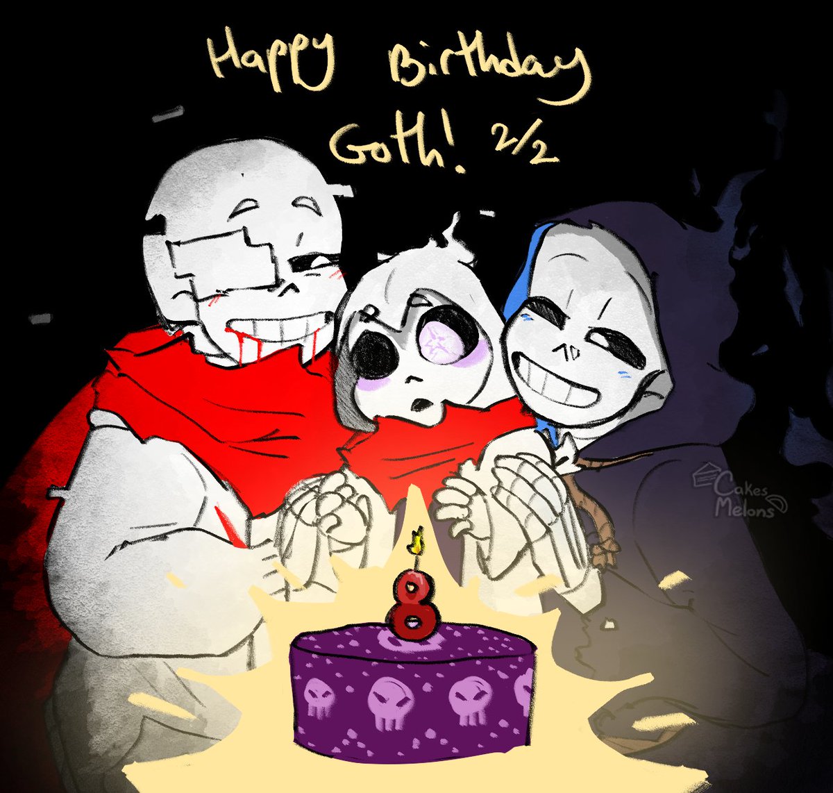 CakesMelons's tweet photo. Before I forget to post this.... Happy birthday to Goth!!!! https://t.co/45gDB5s7Nb