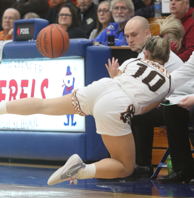 TheManiacHiker's tweet photo. GirlsBB-South Spencer Sectional-Crawford County 51, Perry Central 44...Crawford County-Emery Stroud 16, Kylie Rickenbaugh 13...Perry Central-Masen Labhart 21, Bryn Yeager 11....Lady Pack (19-6) advance to final against South Spencer...Perry Central ends at 5-17... https://t.co/T67VF4XPtS