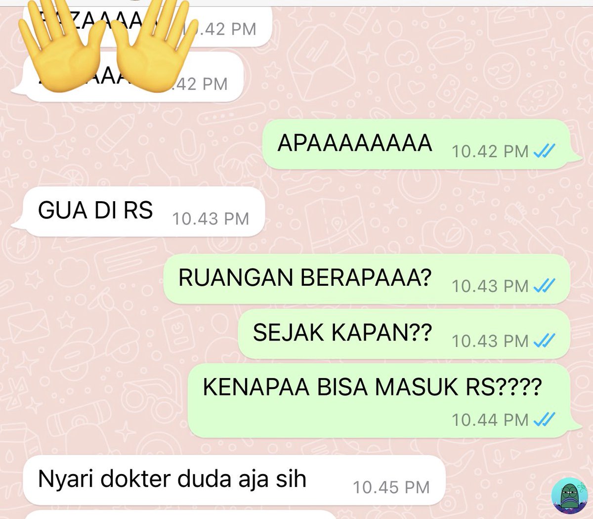 Rienir321's tweet photo. Kumpulan Chat Lucu Warga Indo, menghibur hari sabtu kalian🤣✨

A Thread https://t.co/mmQku0AlD9