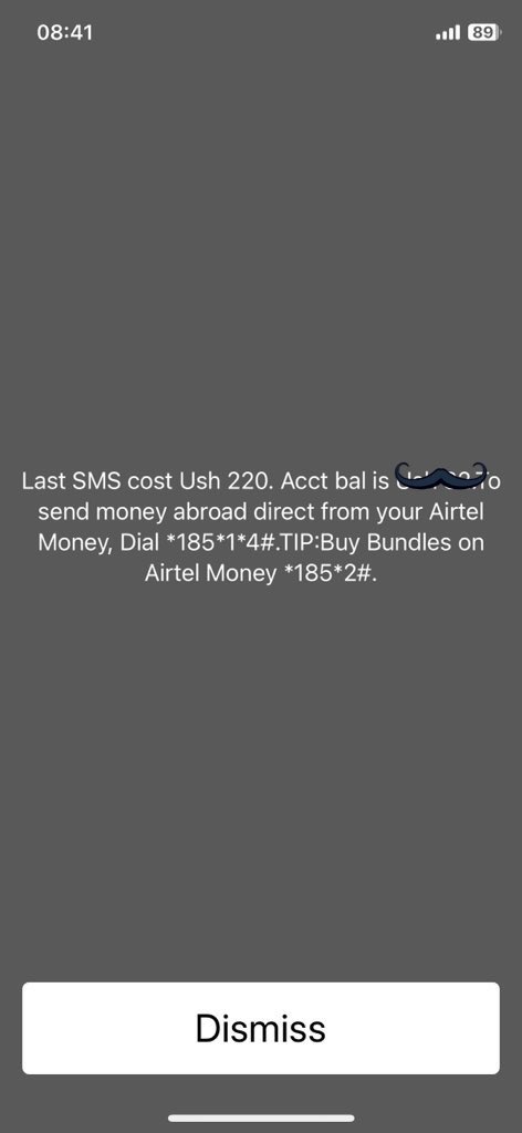 HSwangjay's tweet photo. @Airtel_Ug  stop stealing your customers. You took my airtime claiming I sent a message wen I haven’t done so. Stop that act immediately https://t.co/T5WBYt4UcN