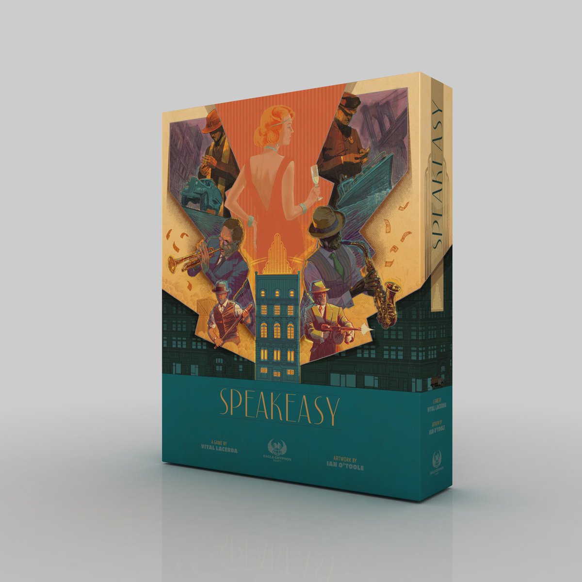 ianotooletweets's tweet photo. Speakeasy, my 10th game with @vitallacerda , coming soon from @EagleGryphon . https://t.co/BRp3k9dgvN