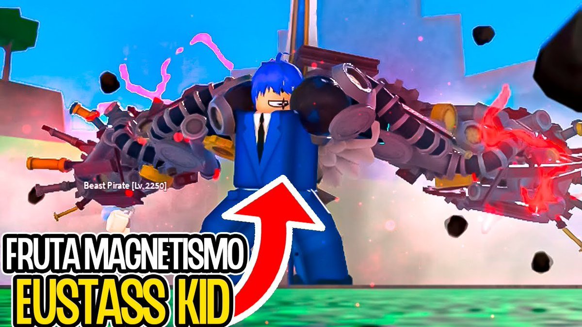 BloxFruitsWeb's tweet photo. Day 13 Giving Blox Fruits Random Data until the Dragon 🐉Rework comes out:

How would the fruit of the One Piece character Eustass Kid in Blox Fruits look like? https://t.co/Kucp2FfGYO