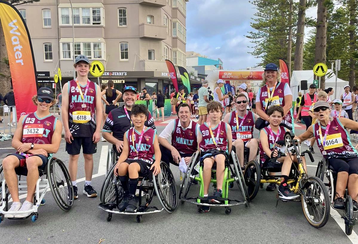 Congratulations to our Manly Wheelchair Basketball team who smashed the Sun Run from @beachescouncil today. Thanks to @MichaelReganMP & Councillor Ruth Robins for the support.