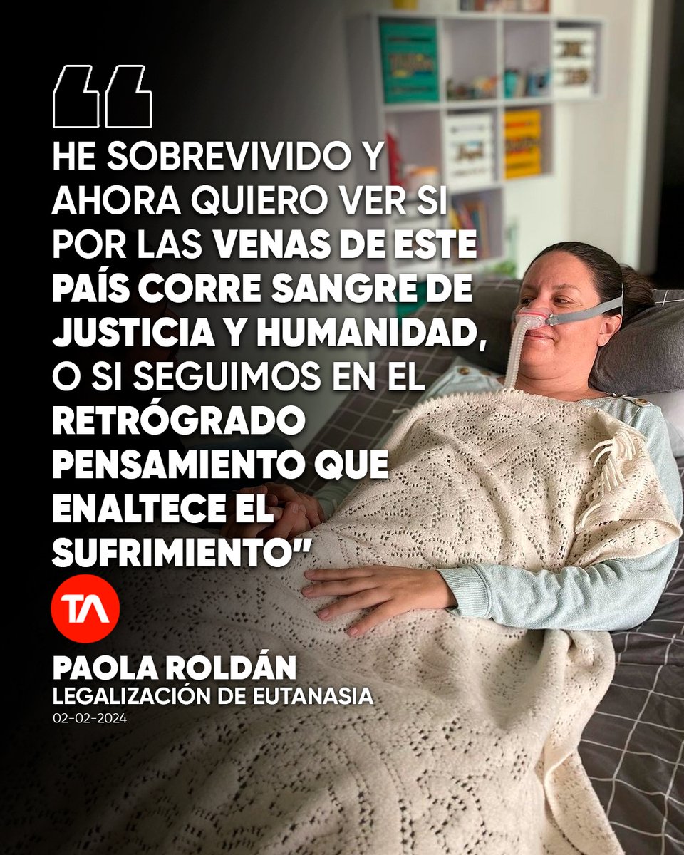 teleamazonasec's tweet photo. #Eutanasia | “Quiero ver si por las venas de este país corre sangre de justicia y humanidad”. Paola Roldán reacciona por notificación de Corte Constitucional https://t.co/Xefj7qI5Yi https://t.co/WzItqnYb0g