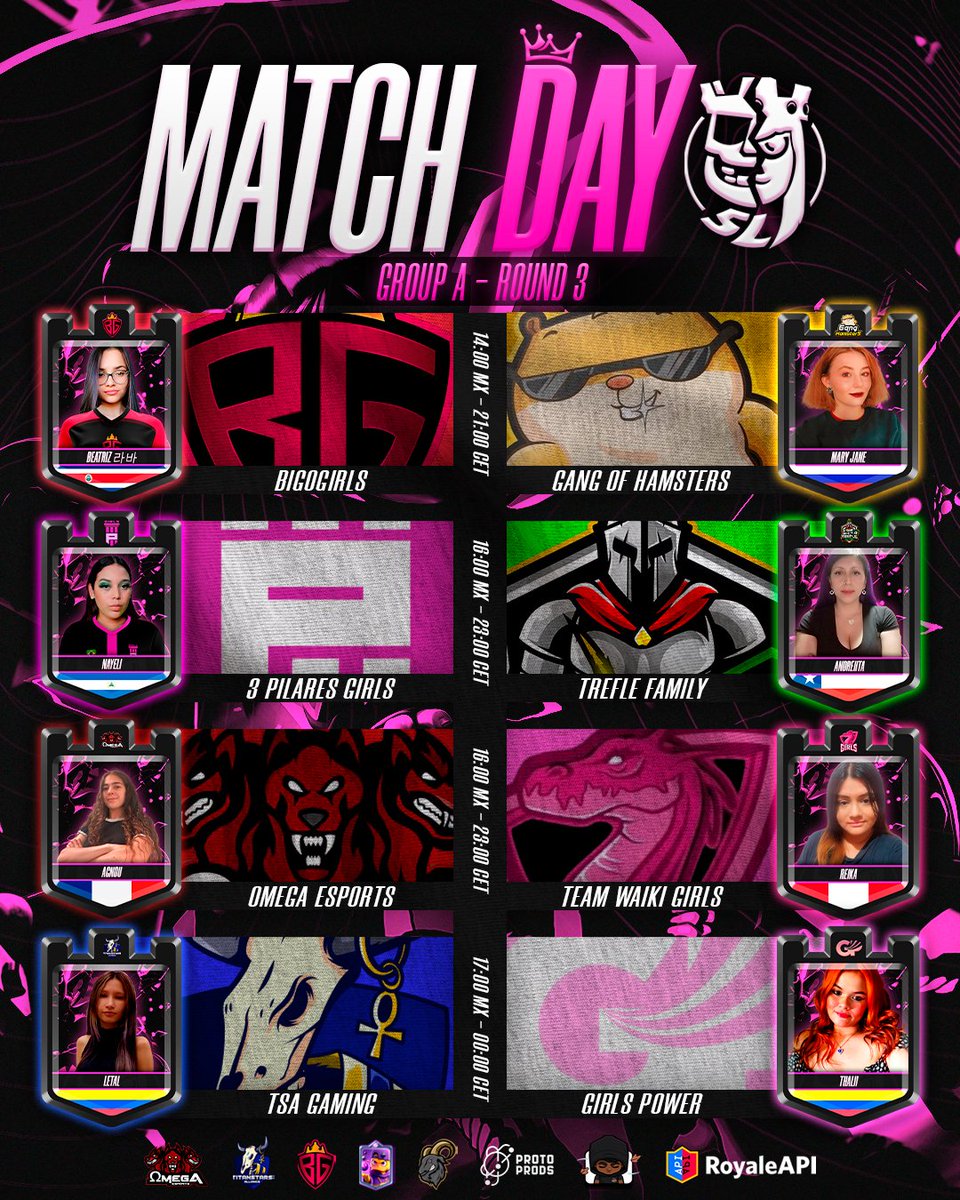 🟣 𝐌𝐀𝐓𝐂𝐇𝐃𝐀𝐘 - 𝐑𝐎𝐔𝐍𝐃 𝟑 👩🏻‍🎤
🔸 𝐆𝐫𝐨𝐮𝐩 𝐀:
📆: 03/02

¡VOLVEMOS A LA ACCIÓN! Las vidas se les agotan a algunos equipos y otros buscan mantenerse en zona de clasificación 📈. ¡Jornada decisiva y con gran intensidad! ¡NOS VEMOS EN LOS DIRECTOS 📺!

🇨🇱 <a href="/LaBigoTeam_/">BigoTeam</a> 🆚