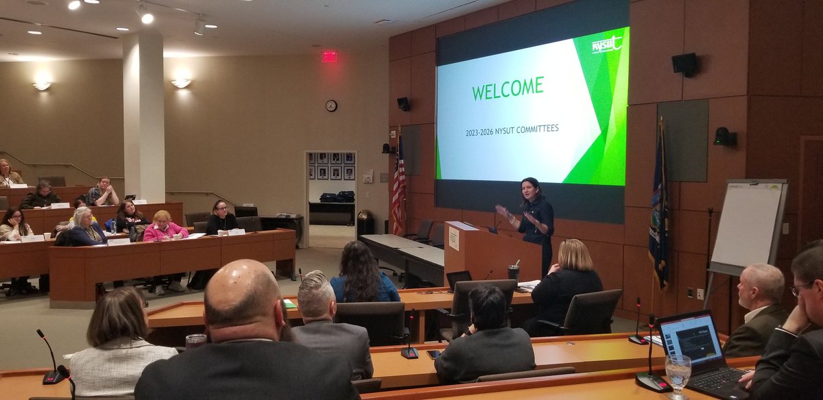 Members of the <a href="/NYSUT/">NYSUT</a> Subject Area Committees and Policy Council are volunteering their weekend to discuss and learn about the latest statewide policy and practice initiatives. Thank you for your dedication to our union and our profession. <a href="/JCiffone/">Jaime Ciffone</a>