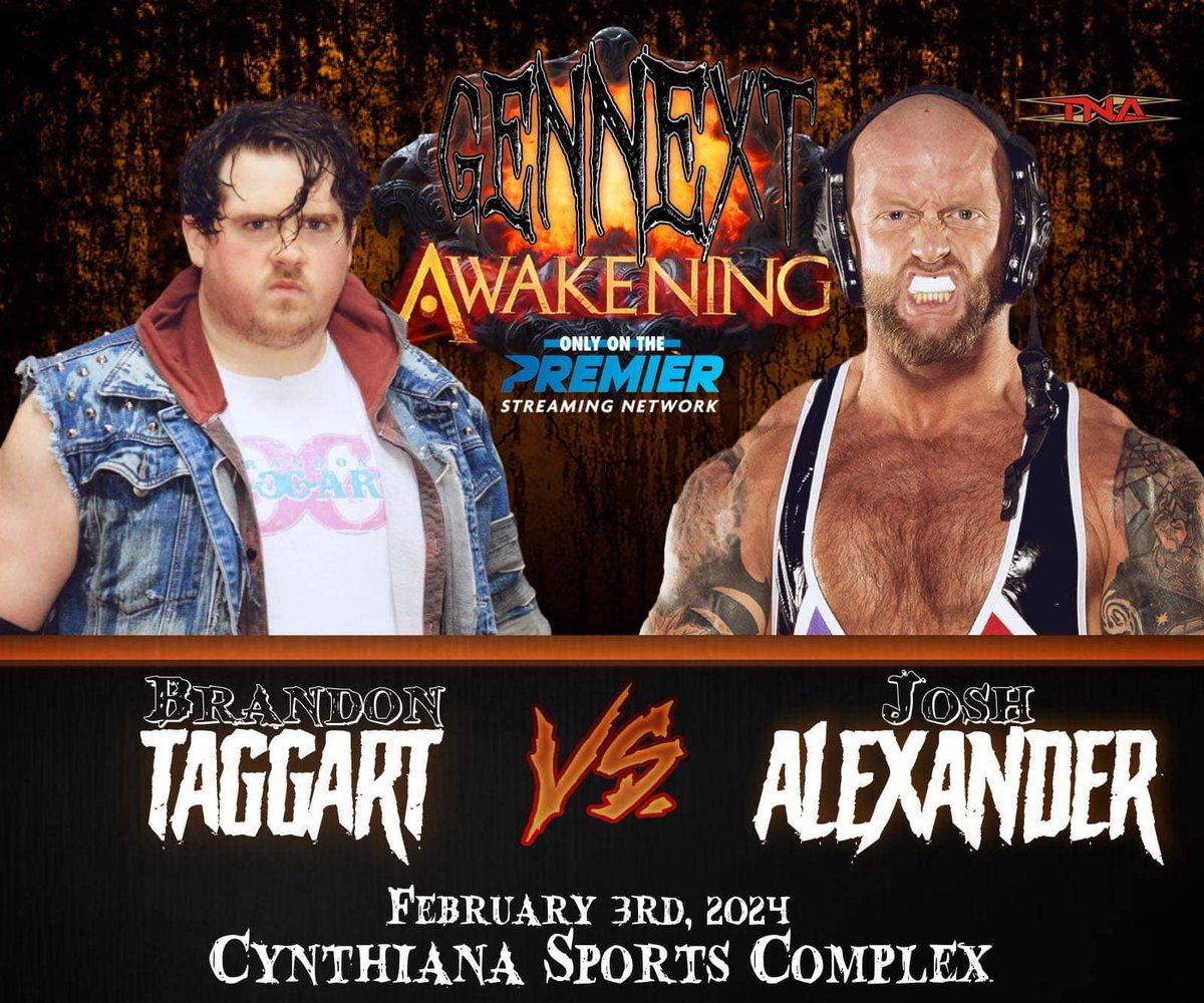 tomorrow in Cynthiana, Kentucky. one of the coolest matches this state has had in a looooong time. Brandon Taggart is gonna fuck up the Walking Weapon.