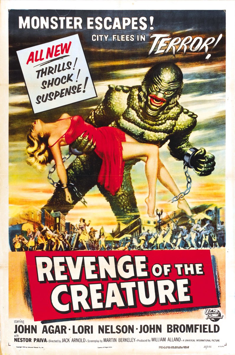 MeTV's tweet photo. He's back in black (lagoon) - "Revenge of the Creature" starts NOW on #Svengoolie! https://t.co/oVBs7raOdW