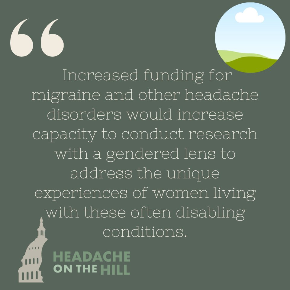 We are proud to support the efforts of the Alliance for Headache Disorders Advocacy on the White House Women's Health Research Initiative! #Advocacy