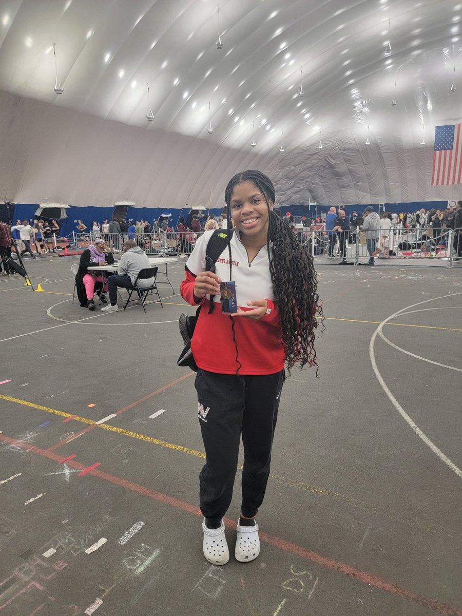 RV_Track's tweet photo. Congratulations to Adrienne Austin on her 5th place finish in the 55m Dash at the 2024 SJ Group 4 Sectional Championship. This will be Adrienne's first time going to states. #GoingtoStates https://t.co/E6TpGwc4xw